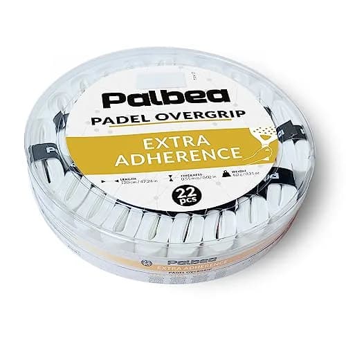 Palbea Padel Racket Grip Tape - 22 Pack White | Sweat-Absorbent & Anti-Slip for Padel & Tennis thumbnail 7