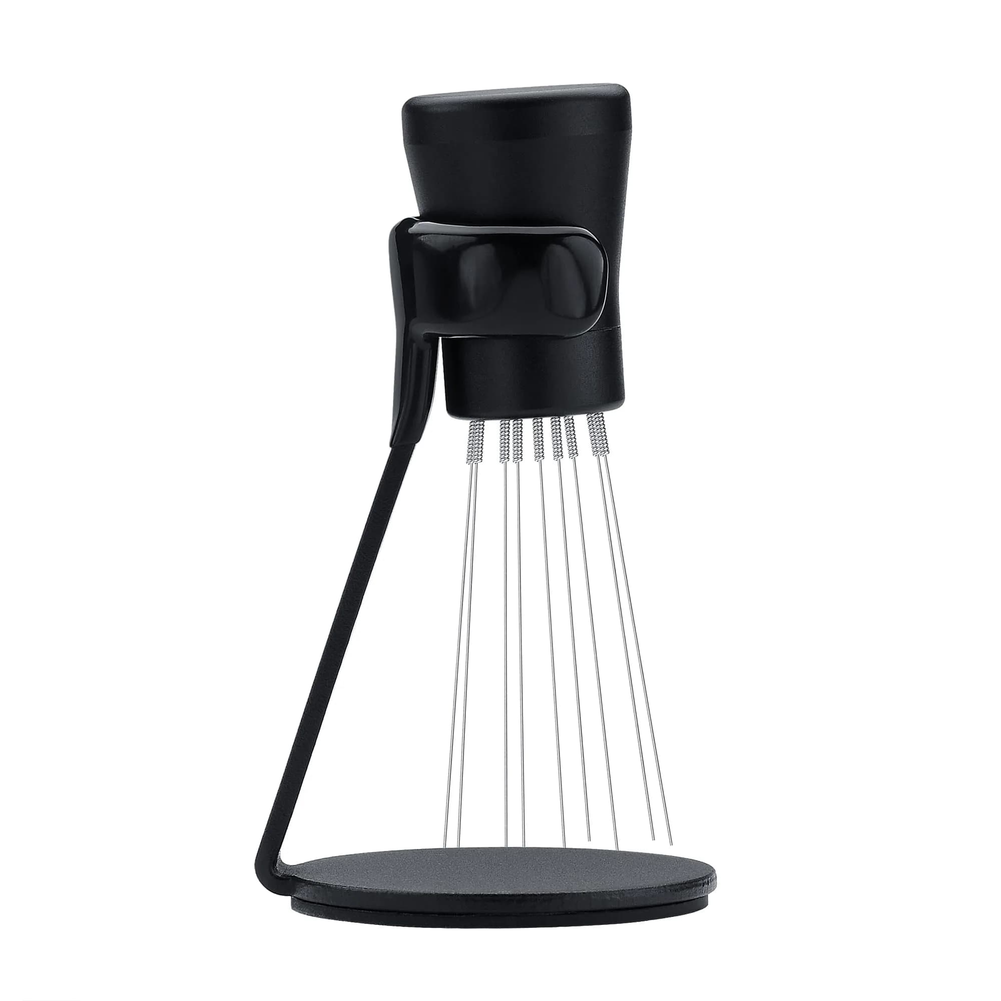 Normcore WDT Distribution Tool V2.1 with Stand - 0.23mm 8 Prong Espresso Distribution Tool - Magnetic Coffee Stirrer with 16 Extra Needles