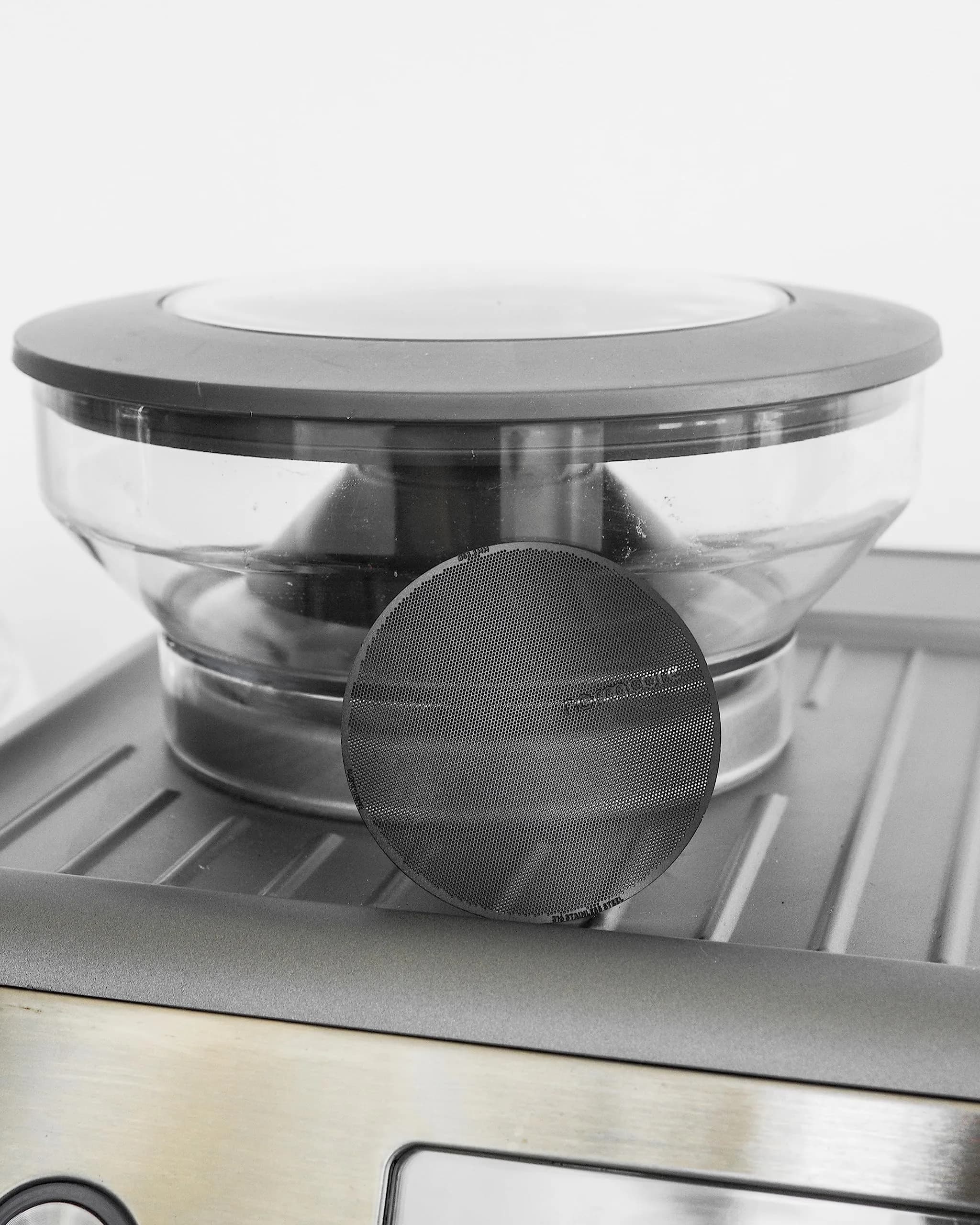 Normcore 53.3mm Ultra-Slim Puck Screen for 54mm Portafilter | 200-micron Laser Etched 316 Stainless Steel - view 4