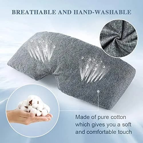 FRESHME Cotton Eye Mask for Sleeping in Gift Box | Soft & Adjustable for Night Travel & Relaxation thumbnail 5