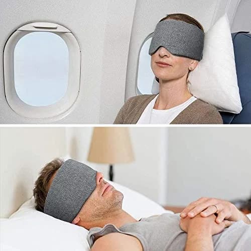FRESHME Cotton Eye Mask for Sleeping in Gift Box | Soft & Adjustable for Night Travel & Relaxation thumbnail 3