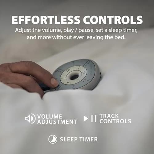 Avantree Slumber Bluetooth Pillow Speaker with White Noise & Micro SD Card, Dark Gray | Private Sleep Audio for Relaxation thumbnail 5