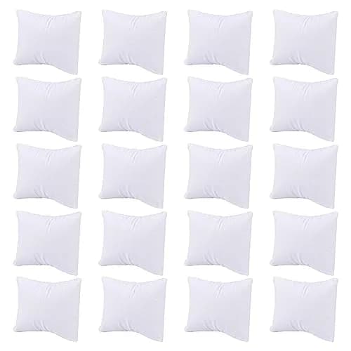 AUEAR White Velvet Watch Pillows Small Jewelry Displays Pillow Bracelet Bangle Cushions Display for Gift Box, 8.1 cm (3.19 Inch) thumbnail 1