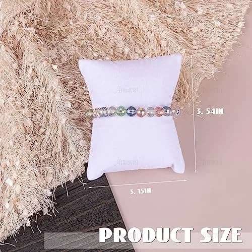 AUEAR White Velvet Watch Pillows Small Jewelry Displays Pillow Bracelet Bangle Cushions Display for Gift Box, 8.1 cm (3.19 Inch) thumbnail 2