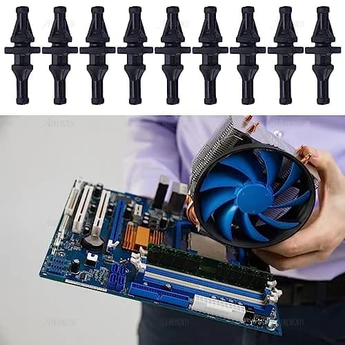AUEAR 50 Pack 30mm Silicone Anti-Vibration Screws for PC Case Fans | Reduce Noise & Vibration thumbnail 4