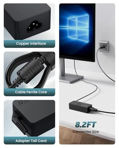 NOJIMU 65W AC Adapter 19V 3.42A 5.5x2.5mm Connector | Replacement Power Cord for Asus & HP Monitors thumbnail 3
