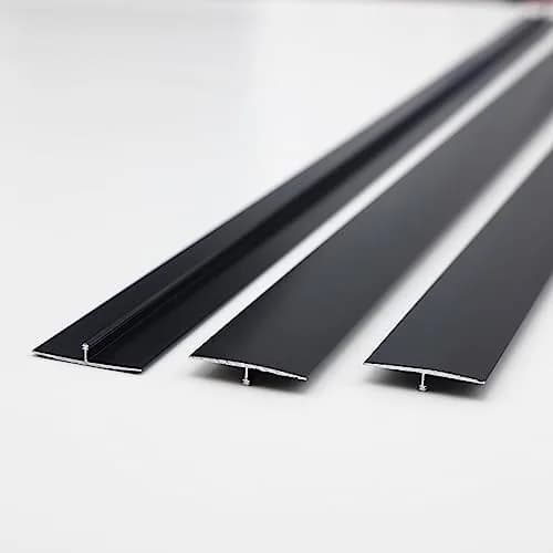 Gaahing Matte Black Aluminum T Molding Floor Transition Strip 2.7m (8.7ft) | Seamless Flooring Edging thumbnail 1