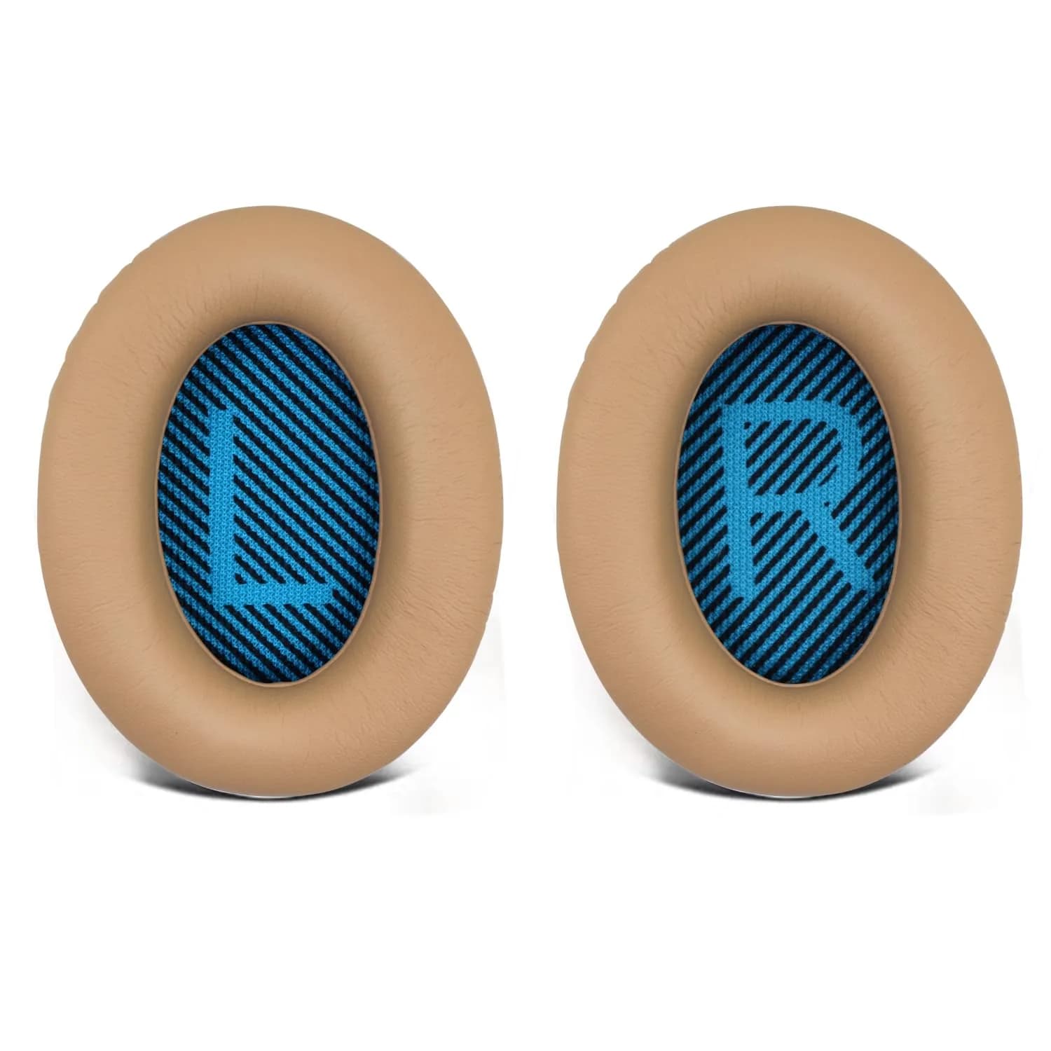 Niukeke Replacement Ear Pads for Bose QC 35 II 15 25 | Soft Leather, Memory Cotton, Noise Isolation — khaki / QC25