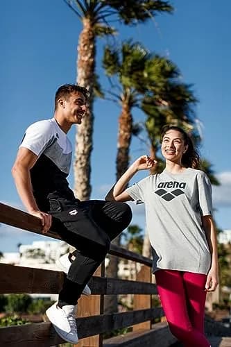 ARENA Unisex Cotton T-Shirt Regular Fit Crew Neck XX-Large | Color Block Print Comfort thumbnail 6