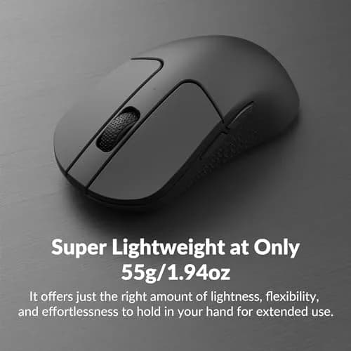 Keychron M3 Mini 4K Wireless Bluetooth 5.1/2.4 GHz/Wired Optical Mouse | Ultra-Lightweight 55g, 26,000 DPI, Programmable thumbnail 4