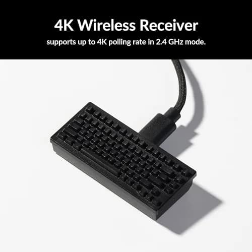 Keychron M3 Mini 4K Wireless Bluetooth 5.1/2.4 GHz/Wired Optical Mouse | Ultra-Lightweight 55g, 26,000 DPI, Programmable thumbnail 5