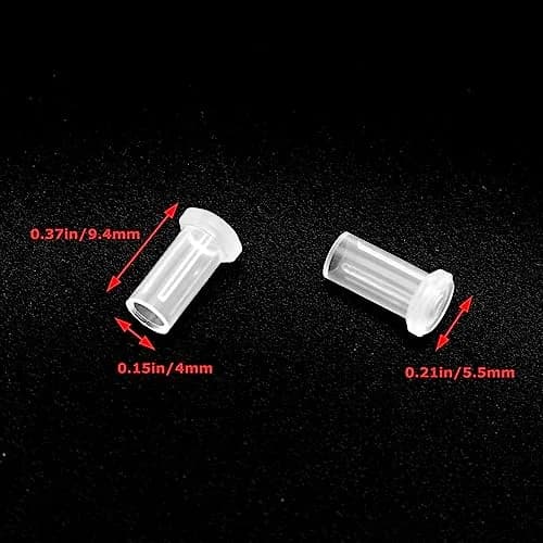 Lind Kitchen Fiber Optic Dust Caps 100PCS | Transparent T-Shaped Connectors for Devices & Cables thumbnail 3