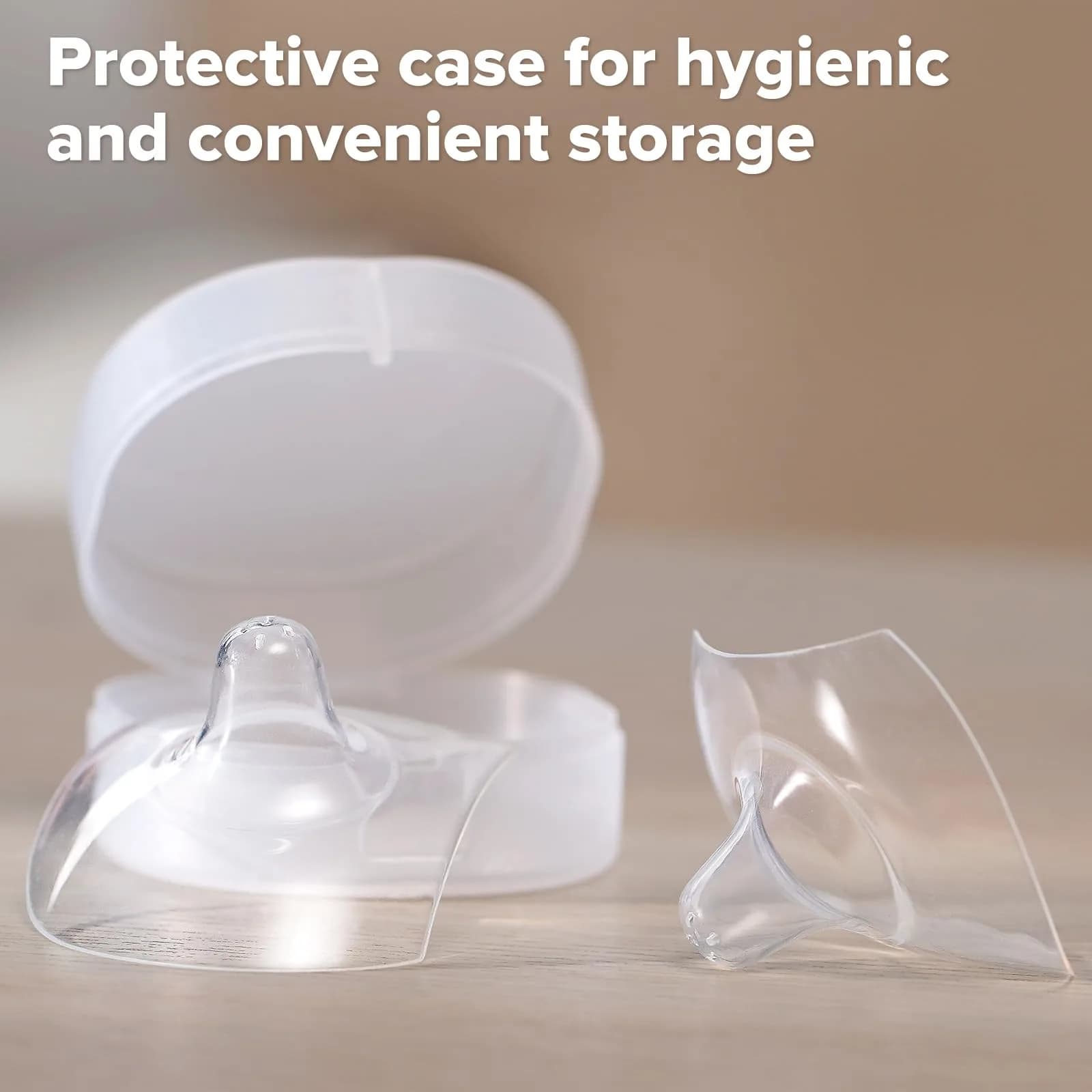 haakaa Nipple Shields for Nursing with Storage Case, 24mm (0.85 Fl Oz) | Ultra-Thin Food-Grade Silicone for Latch Issues - view 7