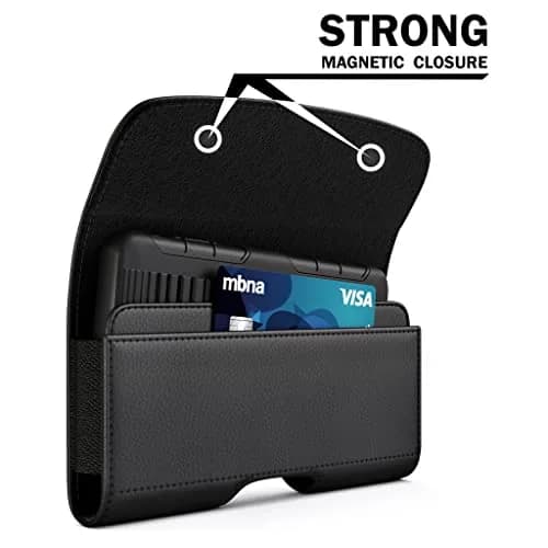 BOMEA Extra Large Cell Phone Holster for Samsung Galaxy Ultra S25 S24 S23 S22 S21 Note 20, Google Pixel 8 9 Pro XL | Secure Belt Carry thumbnail 4
