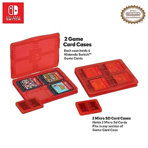Game Traveler Deluxe Licensed Travel Case for Nintendo Switch OLED, Switch & Lite | Red Ballistic Nylon thumbnail 7