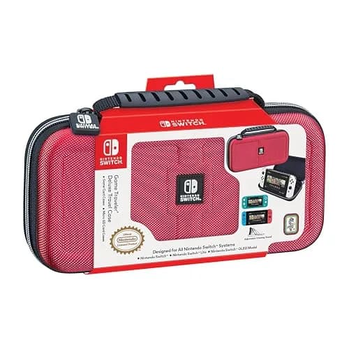 Game Traveler Deluxe Licensed Travel Case for Nintendo Switch OLED, Switch & Lite | Red Ballistic Nylon thumbnail 8