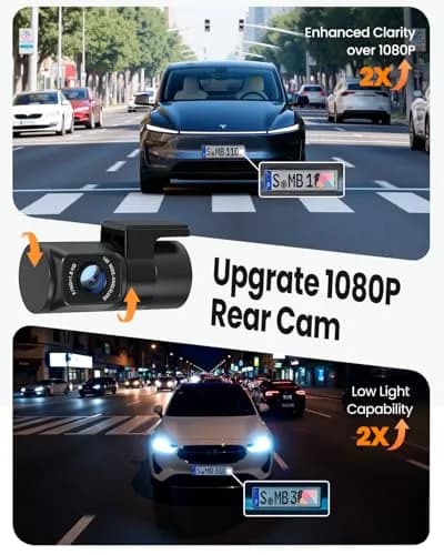 YEECORE 4K Dash Cam Front and Rear, Built-in WiFi GPS, 3" IPS Screen | Ultra HD 4K+1080P Dual Dash Cam with Night Vision thumbnail 4
