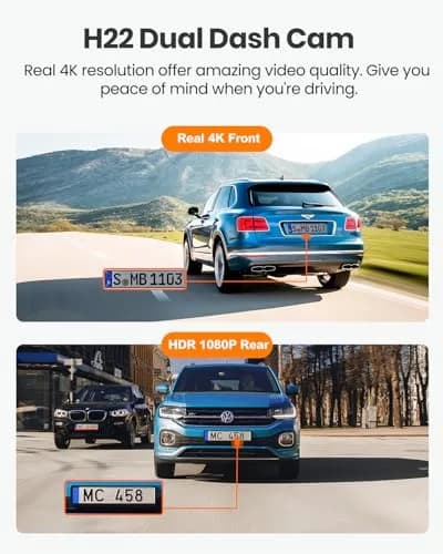 YEECORE 4K Dash Cam Front and Rear, Built-in WiFi GPS, 3" IPS Screen | Ultra HD 4K+1080P Dual Dash Cam with Night Vision thumbnail 2