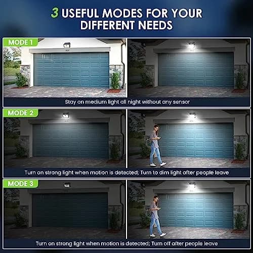 CLAONER Solar Lights Outdoor 10 Pack | Wireless Motion Sensor Waterproof Wall Lights thumbnail 5