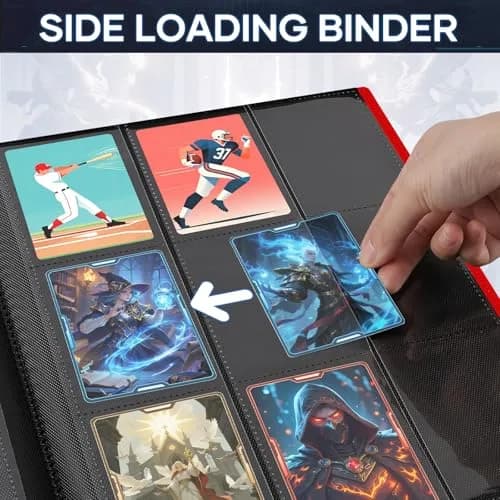 TiopLior Red 9-Pocket Trading Card Binder 360 Pockets | Acid-Free Polypropylene thumbnail 4