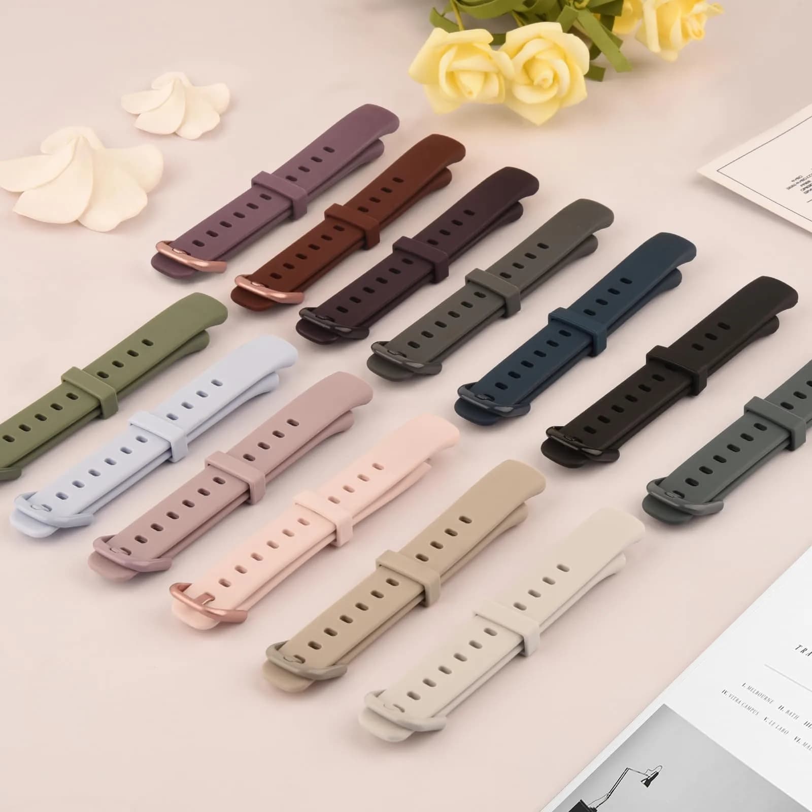 AK 4 Pack Sport Bands Compatible with Fitbit Luxe Small | 15mm Width - view 8