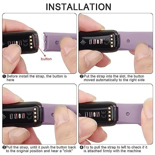 AK 4 Pack Sport Bands Compatible with Fitbit Luxe Small | 15mm Width thumbnail 3