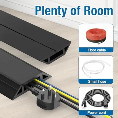 Eapele Heavy Duty Floor Cord Cover Protector 2.0 m (6.5 ft) | Prevents Tripping Hazards thumbnail 6