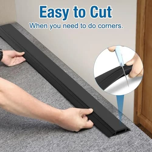 Eapele Heavy Duty Floor Cord Cover Protector 2.0 m (6.5 ft) | Prevents Tripping Hazards thumbnail 3