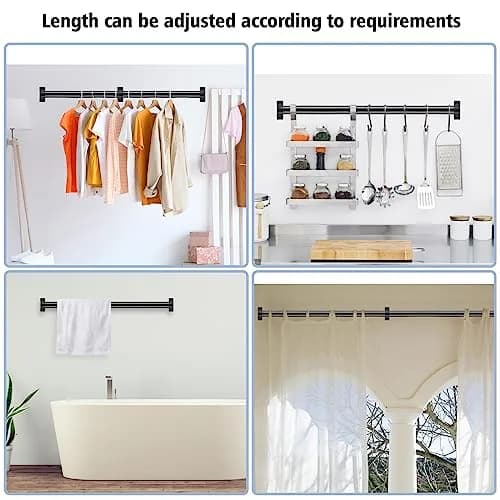 SDNBHT Industrial Stair Railing Metal Hand Rails 6ft | Aluminum Wall Mount Handrail for Indoor & Outdoor Steps thumbnail 5