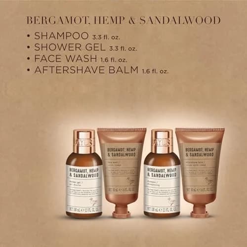 Baylis & Harding The Fuzzy Duck Luxury Wash Bag Gift Set For Men | Bergamot, Hemp & Sandalwood Scent | 200ml (6.76 Fl Oz) Set thumbnail 3