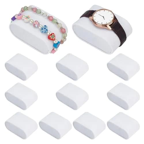 PH PandaHall 12pcs Watch Pillow Inserts 2.8×1.8×1.5" White Watch Display Pillow for Jewelry & Small Business thumbnail 1