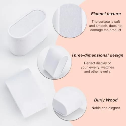 PH PandaHall 12pcs Watch Pillow Inserts 2.8×1.8×1.5" White Watch Display Pillow for Jewelry & Small Business thumbnail 3