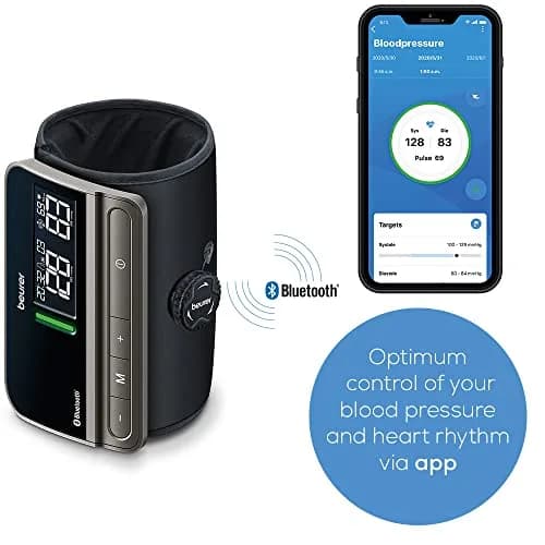 Beurer BM81 easyLock Automatic Upper Arm Blood Pressure Monitor with Bluetooth | 24-40 cm Cuff thumbnail 5