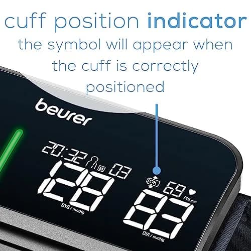Beurer BM81 easyLock Automatic Upper Arm Blood Pressure Monitor with Bluetooth | 24-40 cm Cuff thumbnail 7