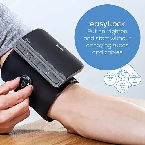 Beurer BM81 easyLock Automatic Upper Arm Blood Pressure Monitor with Bluetooth | 24-40 cm Cuff thumbnail 2