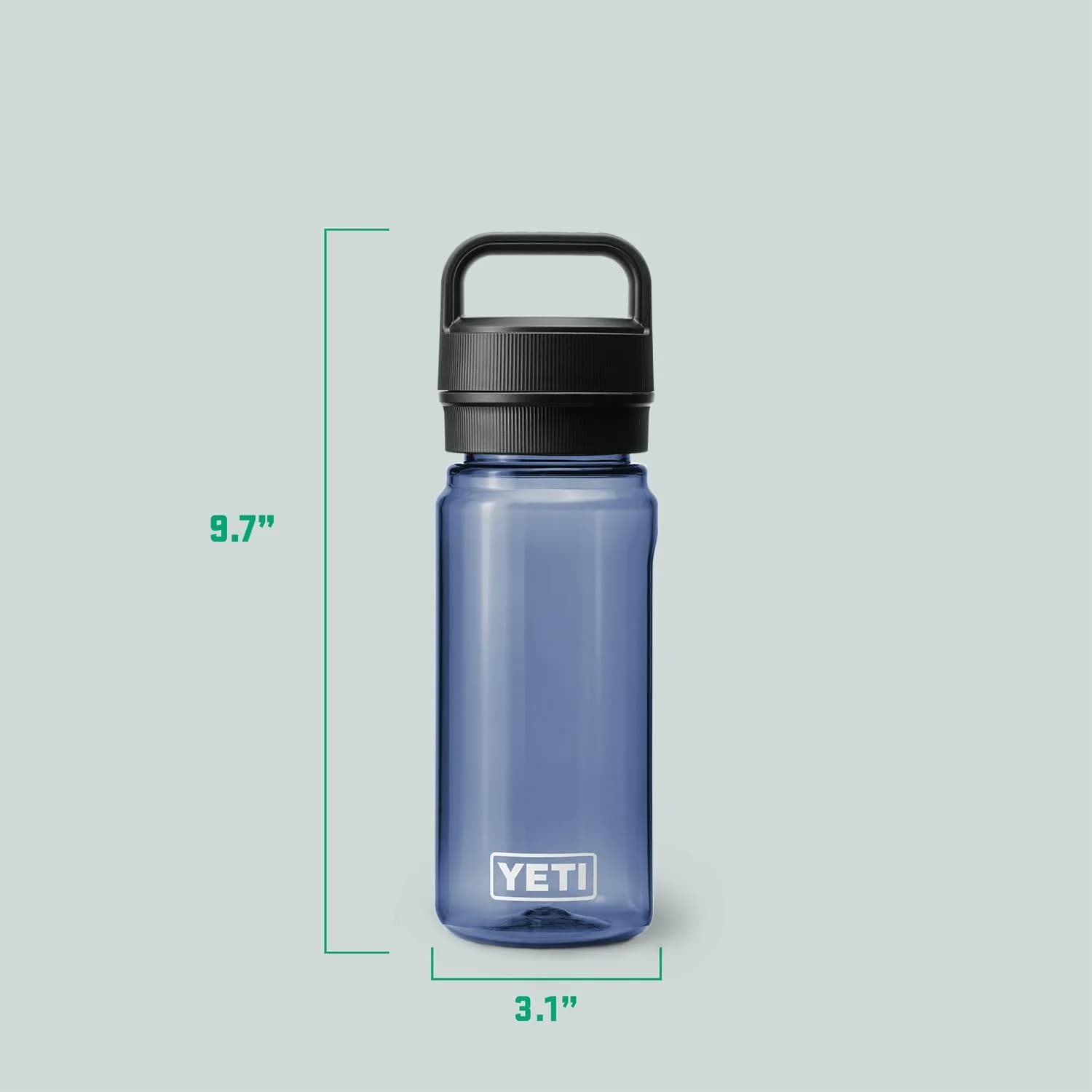 YETI Yonder 600 ml/20 oz Water Bottle with Leakproof Yonder Chug Cap, Navy | Shatter-Resistant Hydration for Active Lifestyles - view 4