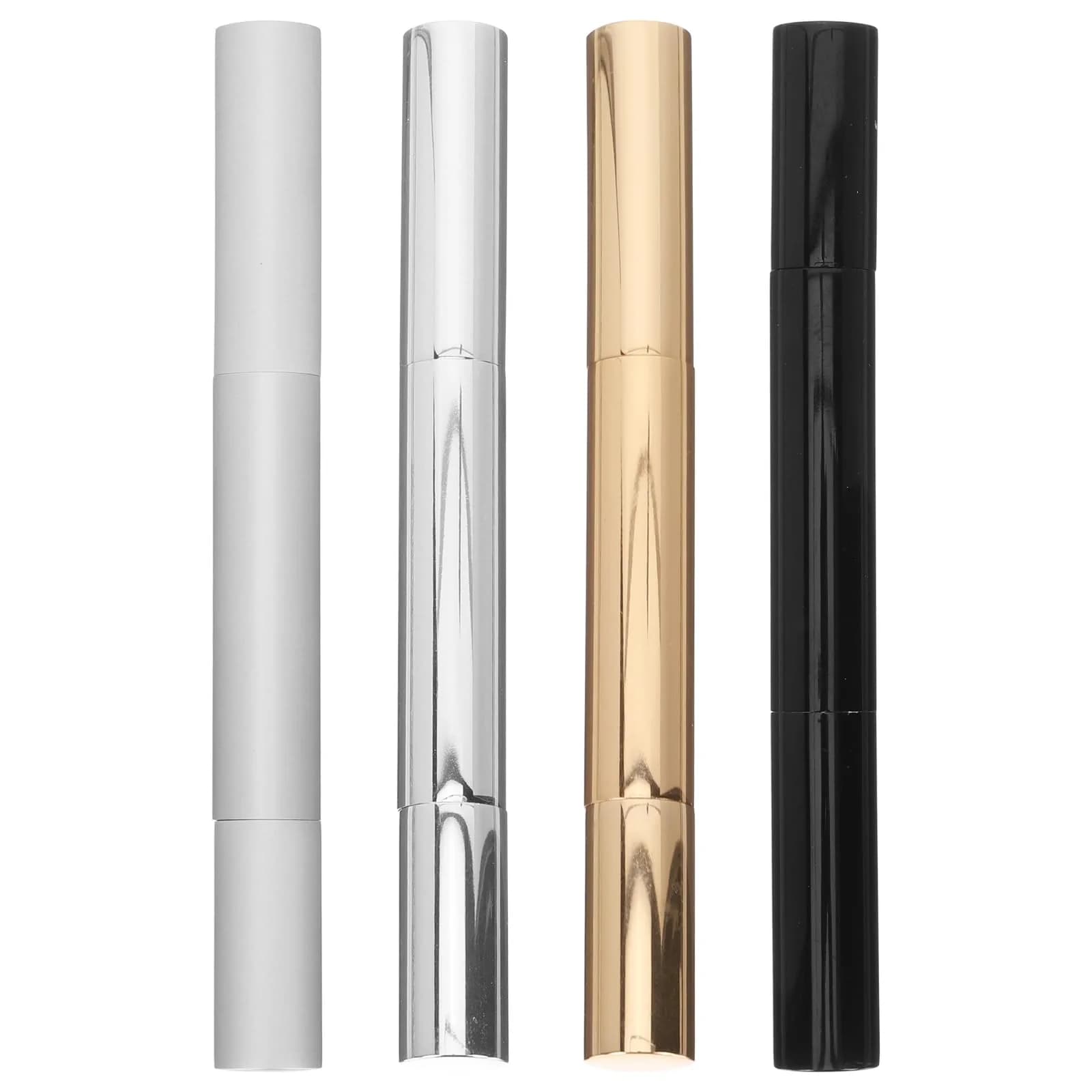 FRCOLOR Empty Nail Oil Pen Tube 4-Pack 3ml (0.1 Fl Oz) | Refillable Cosmetic Applicator for Travel — Assorted Color