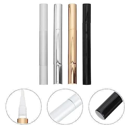 FRCOLOR Empty Nail Oil Pen Tube 4-Pack 3ml (0.1 Fl Oz) | Refillable Cosmetic Applicator for Travel thumbnail 5