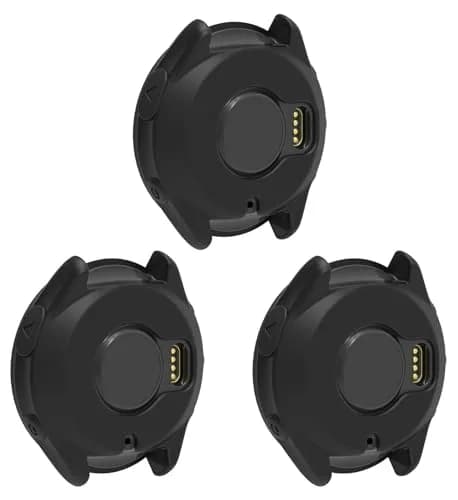 TenCloud Silicone Watch Cases Cover for Garmin Forerunner 965 | 3 Pack, Soft & Protective (Black+Red+Grey) thumbnail 1