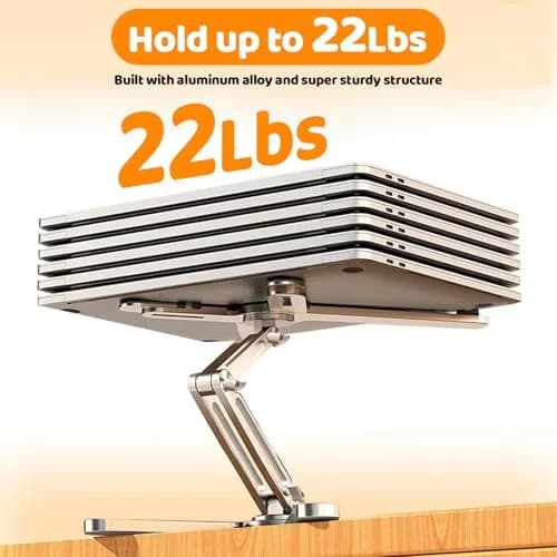 Moallia N86 360 Rotating Laptop Stand 790g (1.75 lb) | Adjustable Aluminum Ergonomic Riser for Laptops up to 16 Inches thumbnail 7