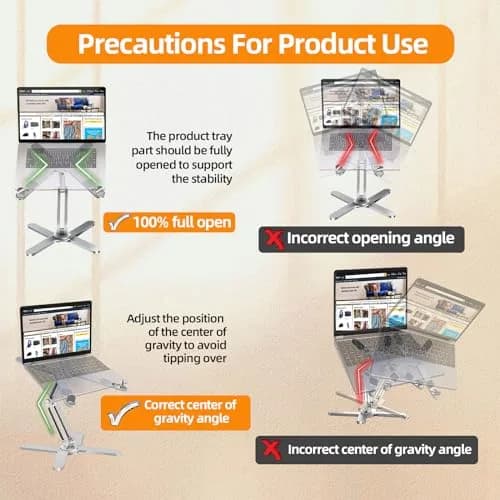 Moallia N86 360 Rotating Laptop Stand 790g (1.75 lb) | Adjustable Aluminum Ergonomic Riser for Laptops up to 16 Inches thumbnail 8