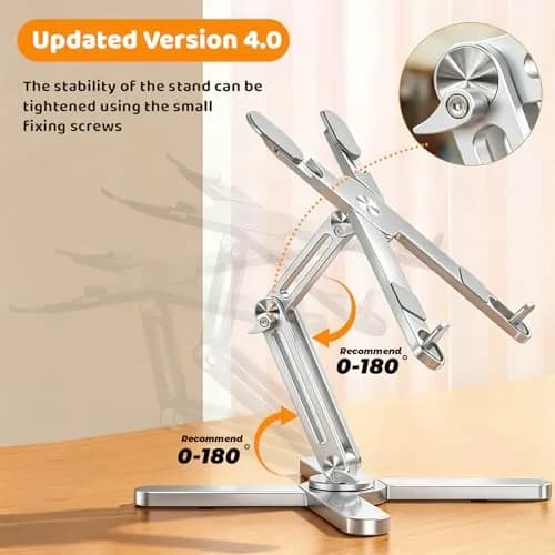 Moallia N86 360 Rotating Laptop Stand 790g (1.75 lb) | Adjustable Aluminum Ergonomic Riser for Laptops up to 16 Inches thumbnail 2