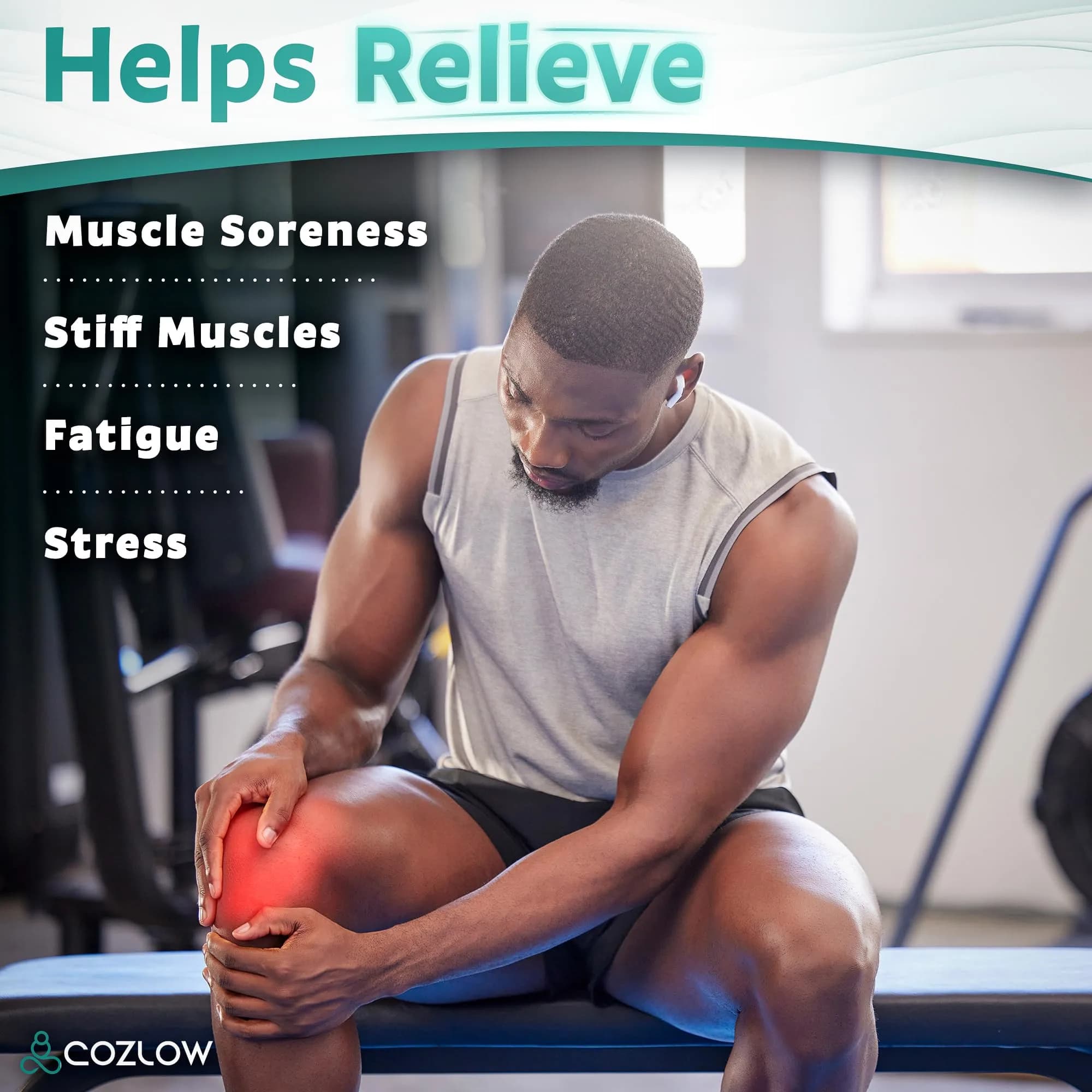 COZLOW Massage Ball, Muscle Massager Roller, Trigger Point Deep Tissue Release with 360° Rotation | 6.5cm (2.56in) - view 3