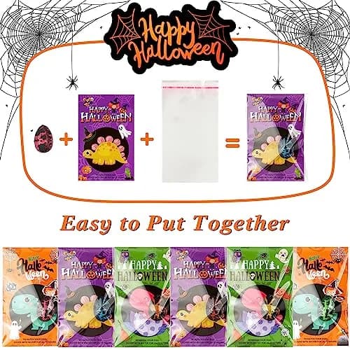 ANPHILE Halloween Party Favors 30 Pack Halloween Hatching Dinosaur Eggs | Kids Dinosaur Surprise Party Bag thumbnail 6