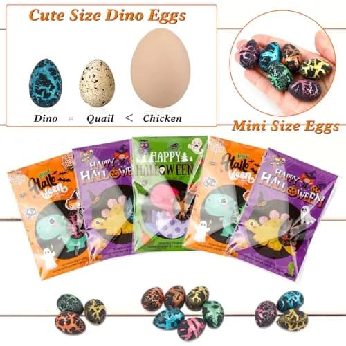 ANPHILE Halloween Party Favors 30 Pack Halloween Hatching Dinosaur Eggs | Kids Dinosaur Surprise Party Bag thumbnail 2