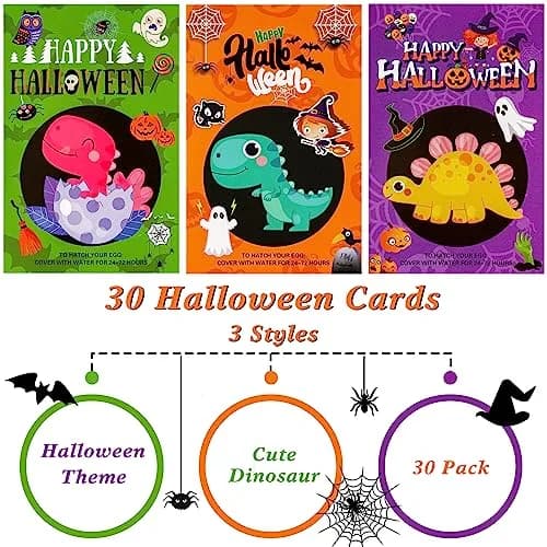 ANPHILE Halloween Party Favors 30 Pack Halloween Hatching Dinosaur Eggs | Kids Dinosaur Surprise Party Bag thumbnail 3