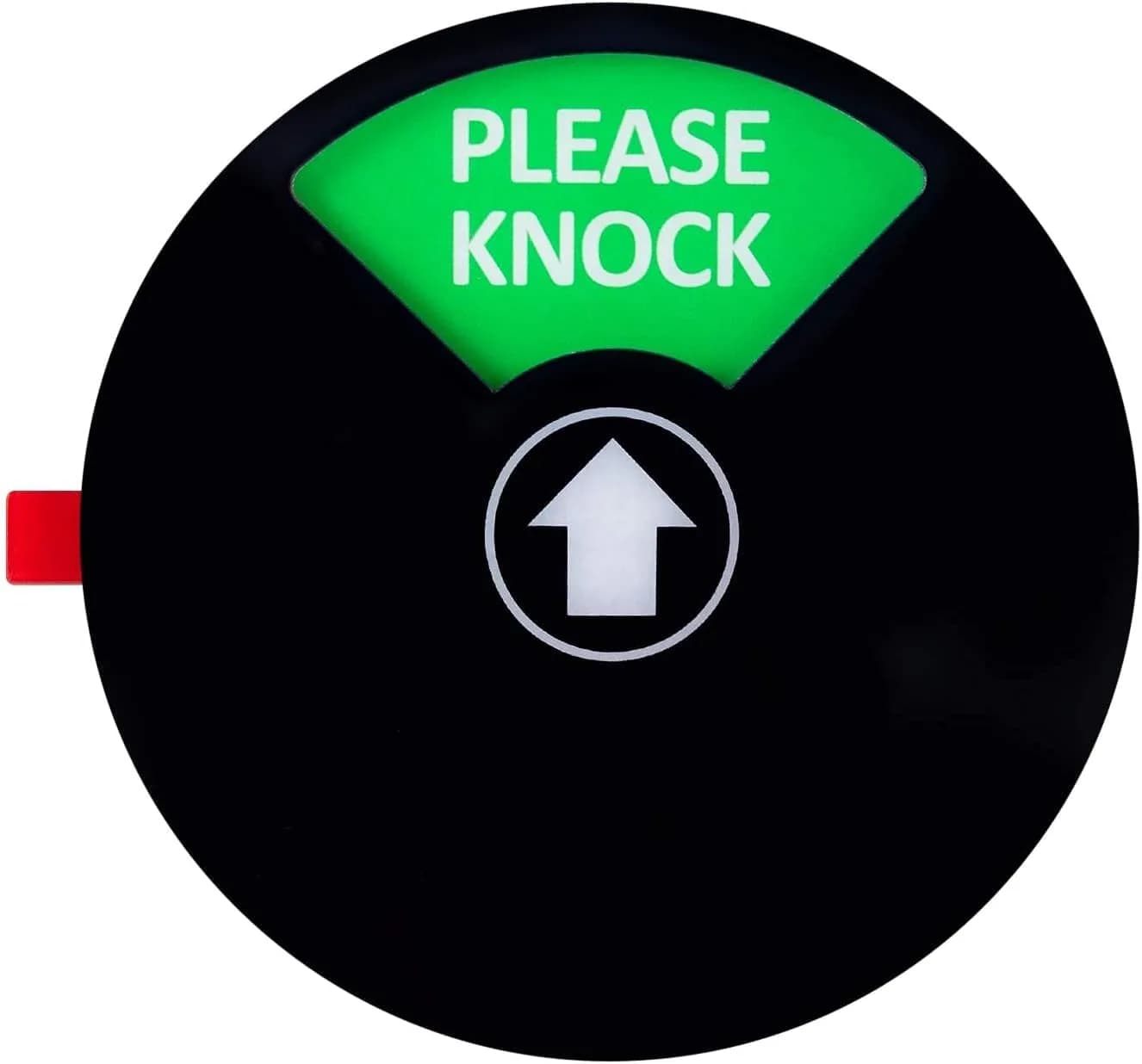 Kichwit Privacy Sign for Office Door, Do Not Disturb Sign, Out of Office, Please Knock, In a Meeting, 6 Inch Black | 4-Way Status Indicator - view 6