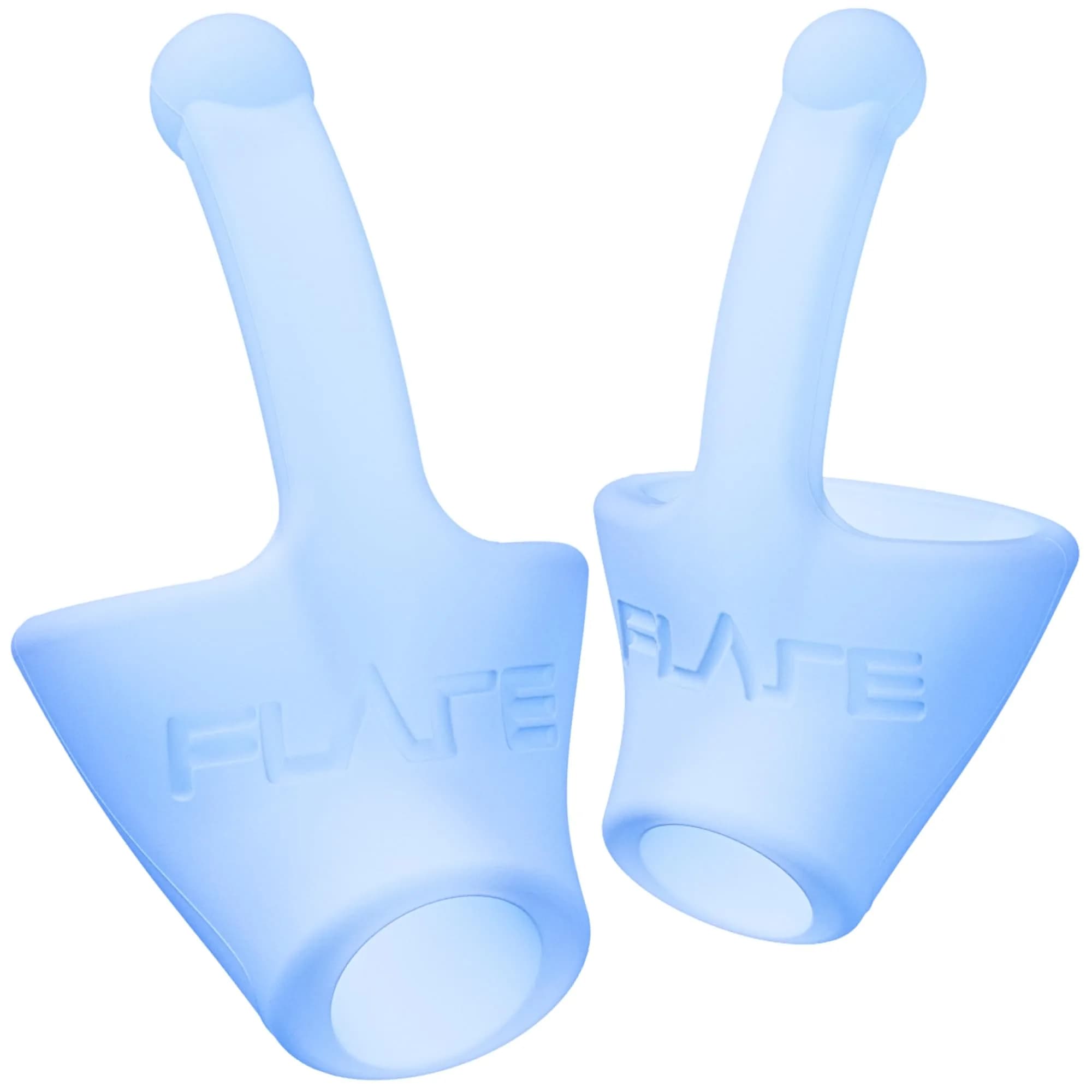FLARE AUDIO Calmer | Noise Reducing Ear Plugs Alternative | Reusable Silicone, Soft Blue, One Size - main product image