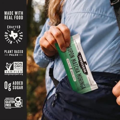 Thunderbird Bars Energy Snack Gluten-Free Protein Vegan Paleo Non-GMO 12x1.7 oz | Real Food Fuel thumbnail 2