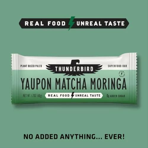 Thunderbird Bars Energy Snack Gluten-Free Protein Vegan Paleo Non-GMO 12x1.7 oz | Real Food Fuel thumbnail 3